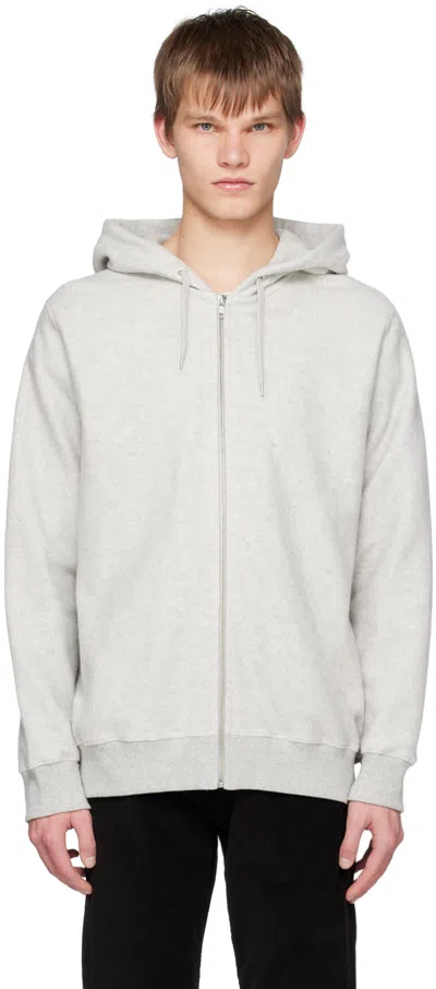 Nn07 Weston 3454 Cotton-fleece Hoodie In Grey Mel.