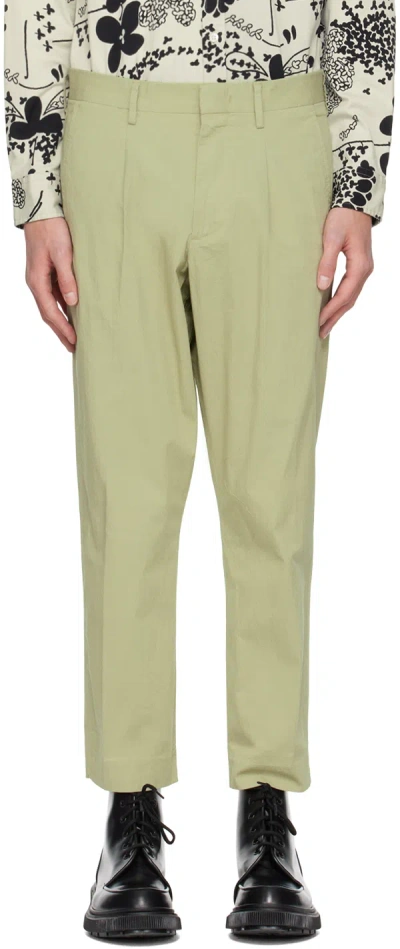 Nn07 Green Bill 1449 Trousers In Pale Green