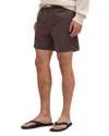 Nn07 Gregor 1154 Drawstring 6.3 Shorts In Brown