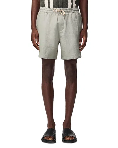 Nn07 Gregor 1454 Relaxed Fit Linen Shorts In Gray