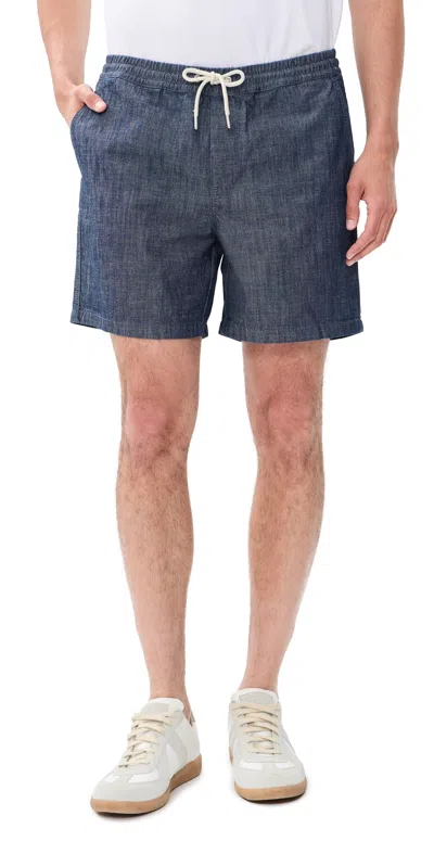 Nn07 Gregor Chambray Shorts Medium Rinse In Blue