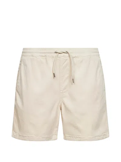 Nn07 Gregor 1454 Straight-leg Linen Drawstring Shorts In Neutral