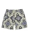 Nn07 Gregor Ikat-pattern Drawstring Shorts In Multi