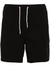 Nn07 Gregor Twill Shorts In Black