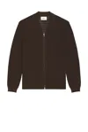 Nn07 Gustav Long Sleeve Zip Sweater In Brown