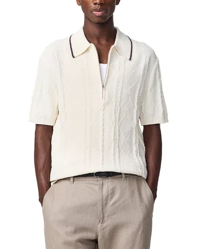 Nn07 Gustav Regular Fit Cable Knit Short Sleeve Sweater
