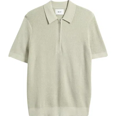 Nn07 Hansie 6600 Organic Cotton Quarter Zip Sweater Polo