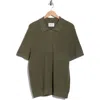 Nn07 Hansie 6600 Organic Cotton Quarter Zip Sweater Polo In Gray