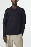 Nn07 Harald Crew Sweater In Navy Blue In Blue
