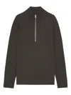 Nn07 High-neck Zip Sweatshirt In Black