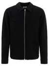 Nn07 Nn.07 "isak" Merino Wool Overshirt In Black