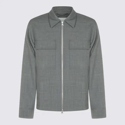 Nn07 Grey Melange Casual Jacket In Gray