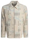 Nn07 Nn.07 Ashley Blue Abstract Pattern Jacket In Multi