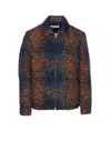 Nn07 Collared Jacket With Textured Fabric And Pockets In Multi
