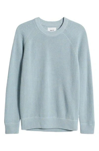 Nn07 Jacob Cotton Rib Sweater In Powder Blue