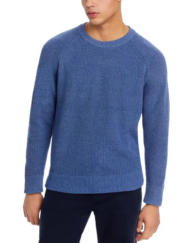 Nn07 Jacobo 6470 Cotton Regular Fit Crewneck Sweater In Gray Blue