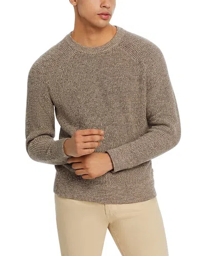 Nn07 Jacobo 6470 Cotton Regular Fit Crewneck Sweater In Iron Melange