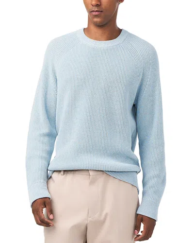 Nn07 Jacobo 6470 Cotton Regular Fit Crewneck Sweater In Powder Blue