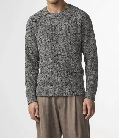 Nn07 Jacobo Knitted Sweater In Black Multi In Gray