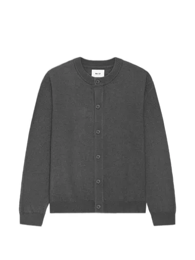 Nn07 Jasper Boiled-wool Cardigan In Gray