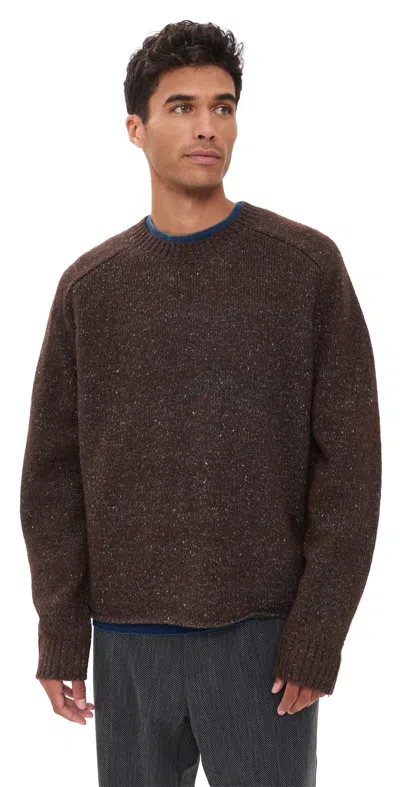 Nn07 Jim Donegal Crew Neck Sweater Deep Truffle