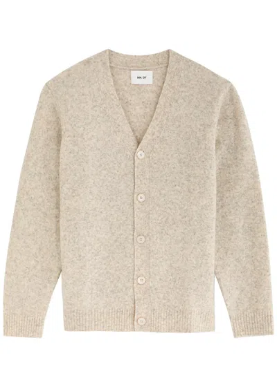 Nn07 John Wool-blend Cardigan In Beige