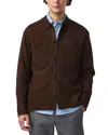 Nn07 Jonas 6398 Wool Overshirt In Brown