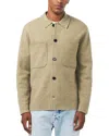 Nn07 Jonas 6398 Wool Overshirt In Evergreen