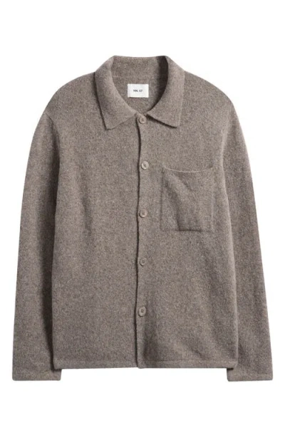 Nn07 Jonas 6683 Recycled Wool Blend Cardigan In Gray