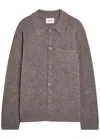 Nn07 Jonas Brushed Wool-blend Overshirt In Brown
