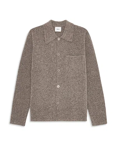 Nn07 Jonas Button Front Cardigan In Brown