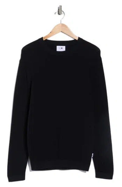Nn07 Julian Cotton Sweater In Black
