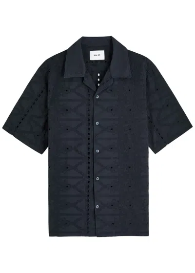NN07 NN07 JULIE BRODERIE-ANGLAISE COTTON SHIRT