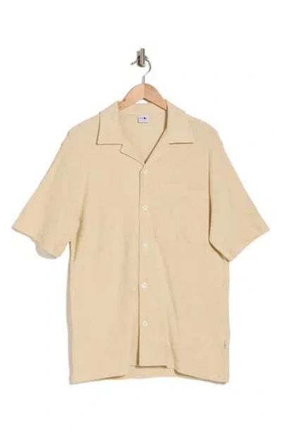 Nn07 Julio 3370 Short Sleeve Terry Cloth Polo In Ecru