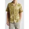 Nn07 Julio 5392 Eyelet Camp Shirt In Green
