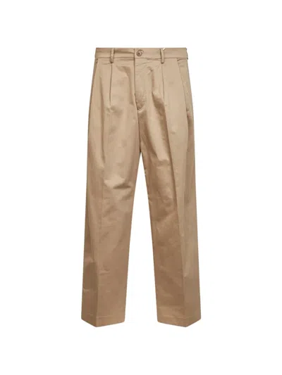 Nn07 Justin Pleated Trousers In Brown