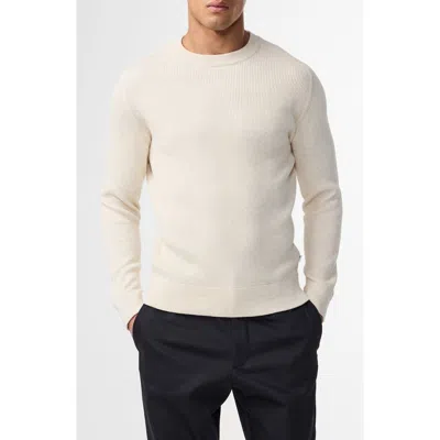 Nn07 Kaley 6499 Cotton Crewneck Sweater In White