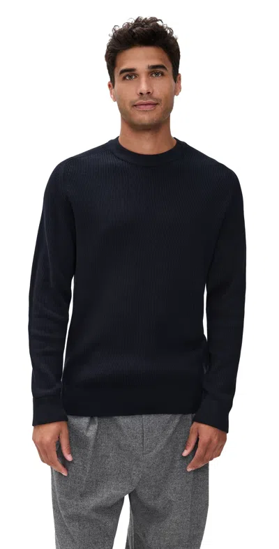Nn07 Kaley Cotton Crewneck Sweater Navy Blue