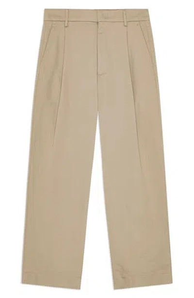 Nn07 Kay 1420 Pleated Tapered Pants In Desert Khaki