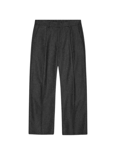 Nn07 Kay Herringbone Trousers In Gray