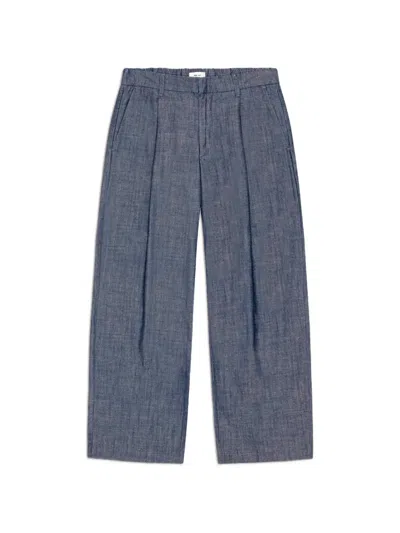 Nn07 Kay Pleated Trousers In Blue