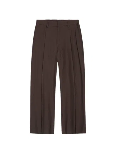 Nn07 Kay Pleated Trousers In Brown