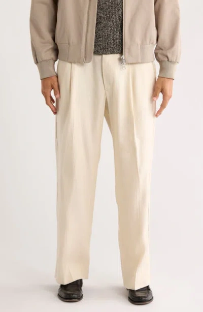 Nn07 Kay Relaxed Fit Twill Trousers In Neutral