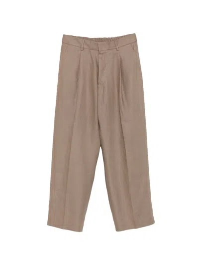 Nn07 Kay Relaxed-fit Trousers In Brown