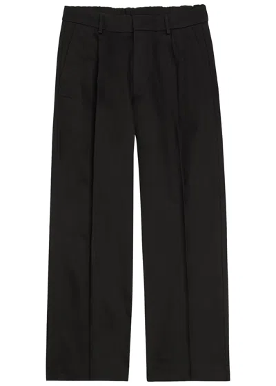 Nn07 Kay Stretch-cotton Trousers In Black