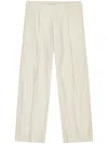 Nn07 Kay Pleated Linen Trousers Ivory In Neutrals