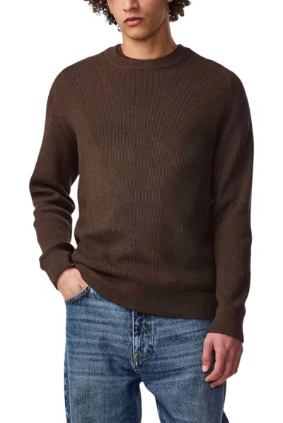 Nn07 Kevin Crew Sweater In Demitasse In Brown