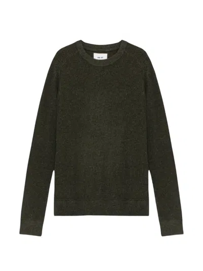 Nn07 Kevin Ribbed-knit Sweater In Black