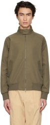 Nn07 Khaki Dawson 1430 Bomber Jacket In Khaki Grey