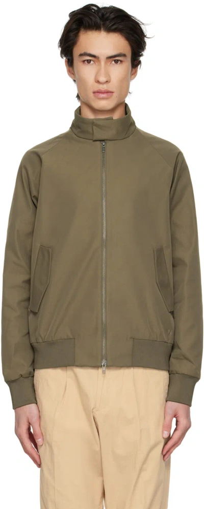 Nn07 Khaki Dawson 1430 Bomber Jacket In Khaki Grey